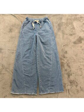 Aerie Pull On Wide Leg Soft Knit Jeans Womens size XS